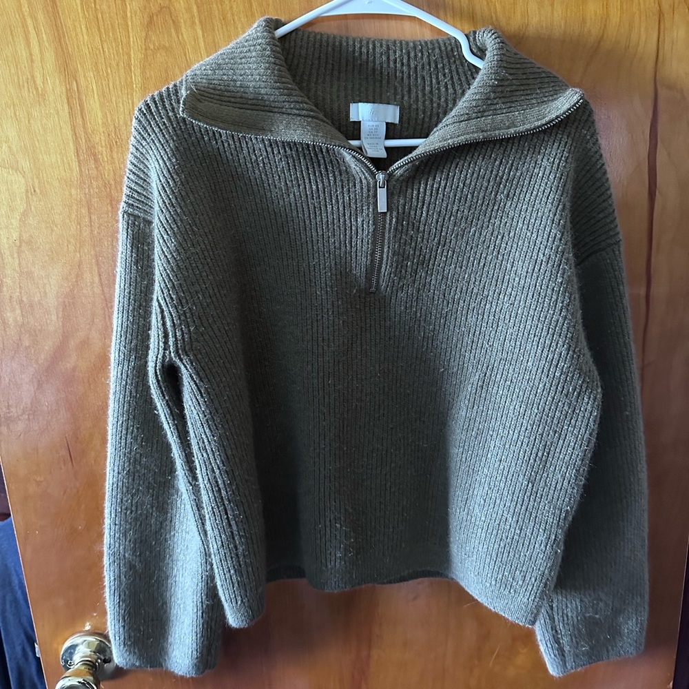 3/4 zip sweater